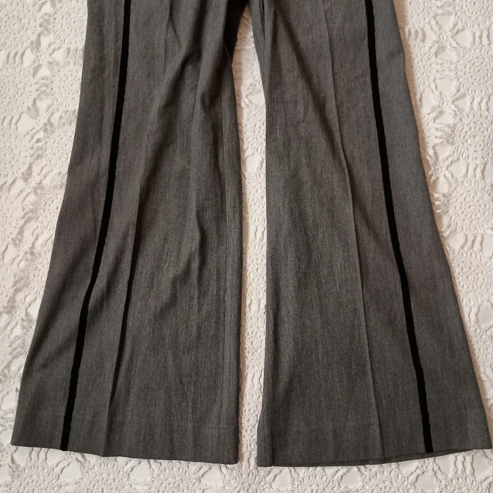 Anthropologie Gray Wide Leg Pants - Picture 2 of 9